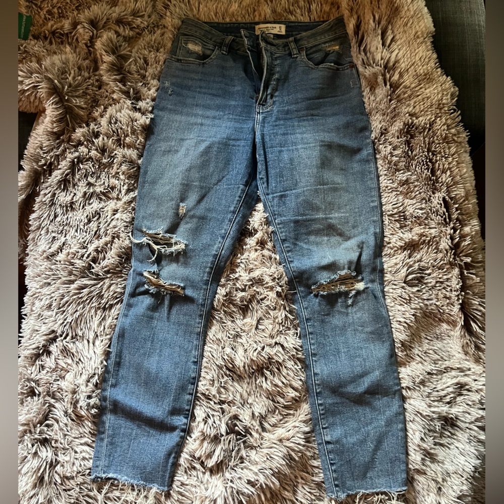 Abercrombie & Fitch Super Skinny Ankle High Rise